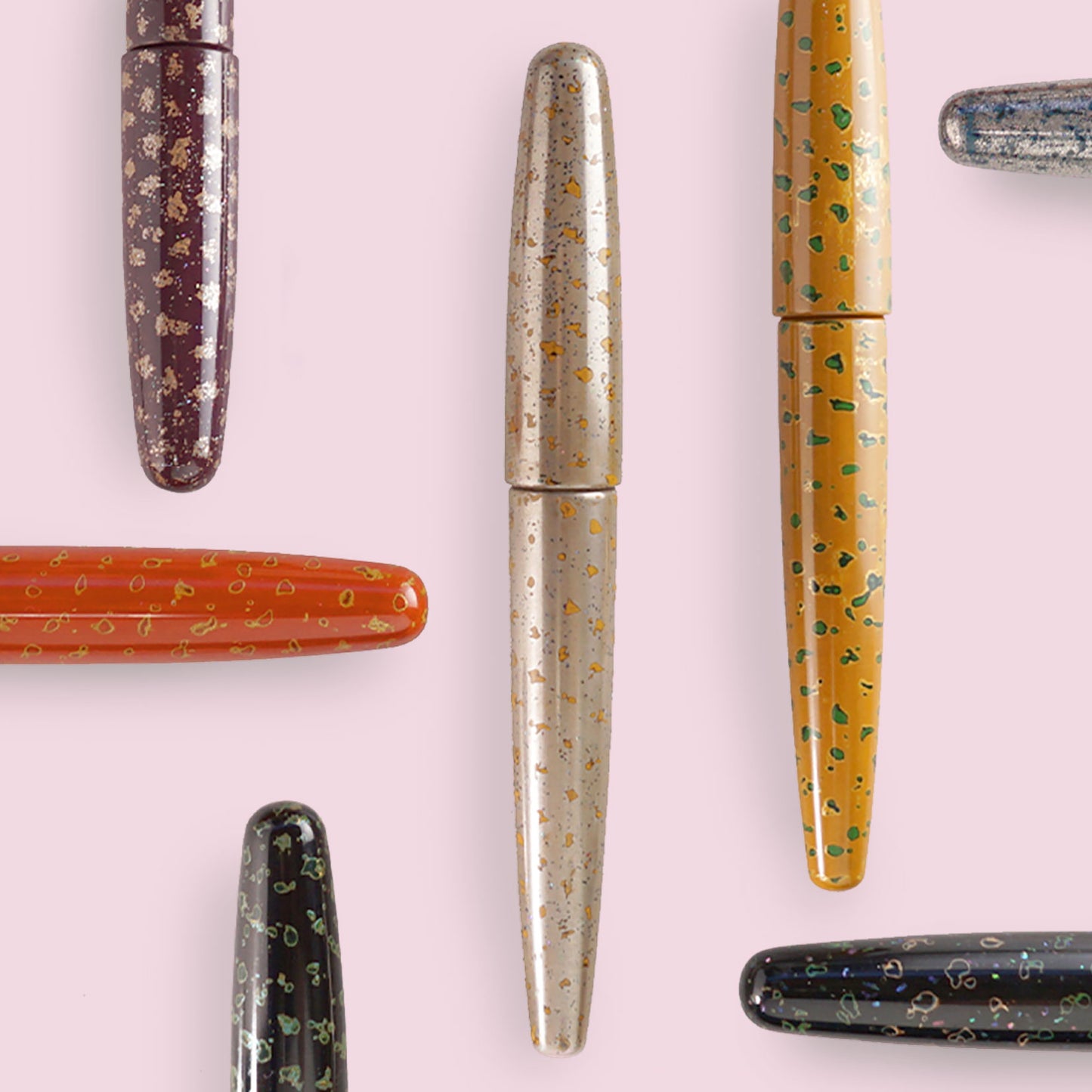 seY 津軽塗 tsugarunuri fountain pen /pupler and silver / tsu003