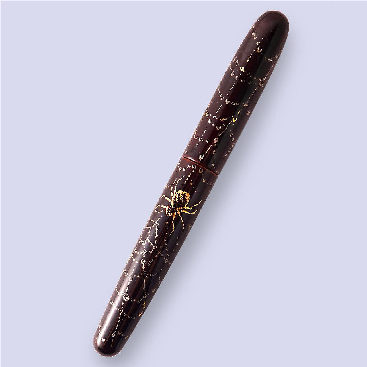 saY 沈金 Chinkin Fountain Pen / Spider Web on a Rainy Day (C04)