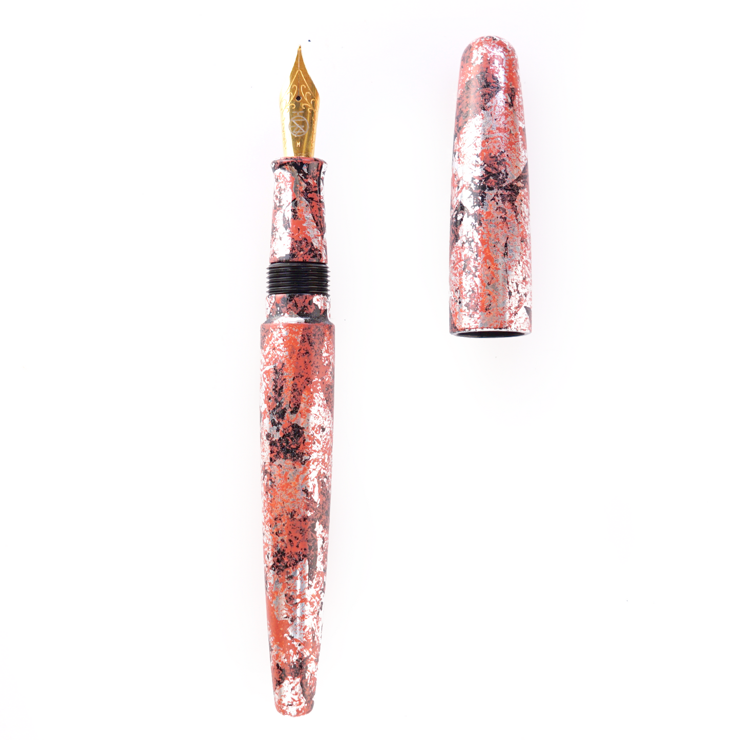 seY 箔散し Haku-chirashi fountain pen /Haku- pink / ka008