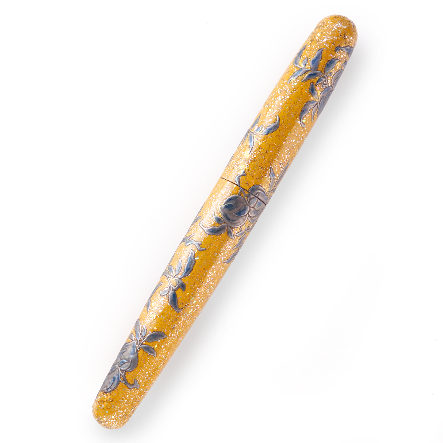 seY   蒔絵  makie fountain pen  /Blue pomegranate  (M05)