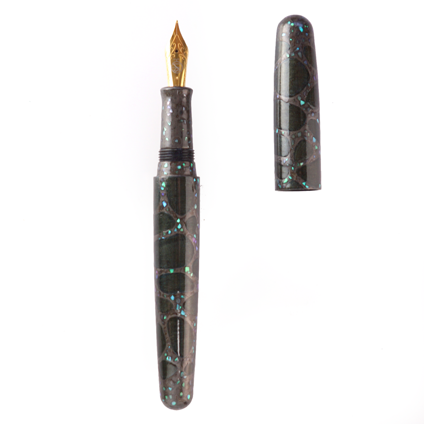 seY   螺鈿  raden fountain pen  /lake surface  湖面 / (r02)