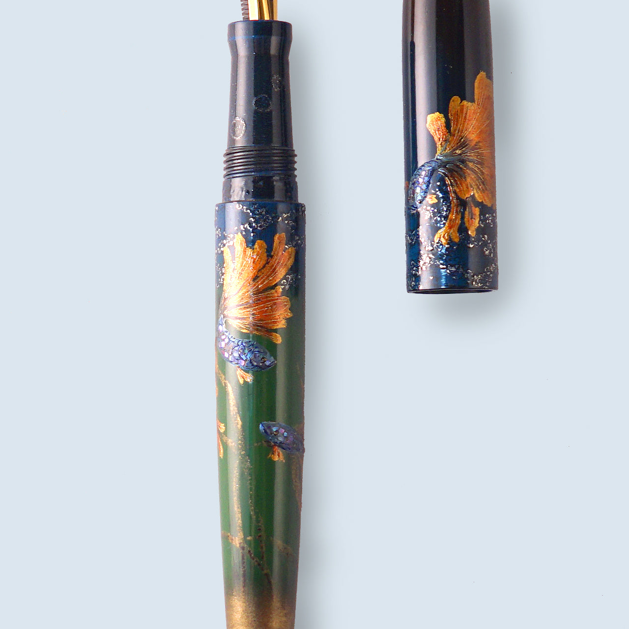 seY 蒔絵 makie fountain pen / Wrasse gold fish(M17)