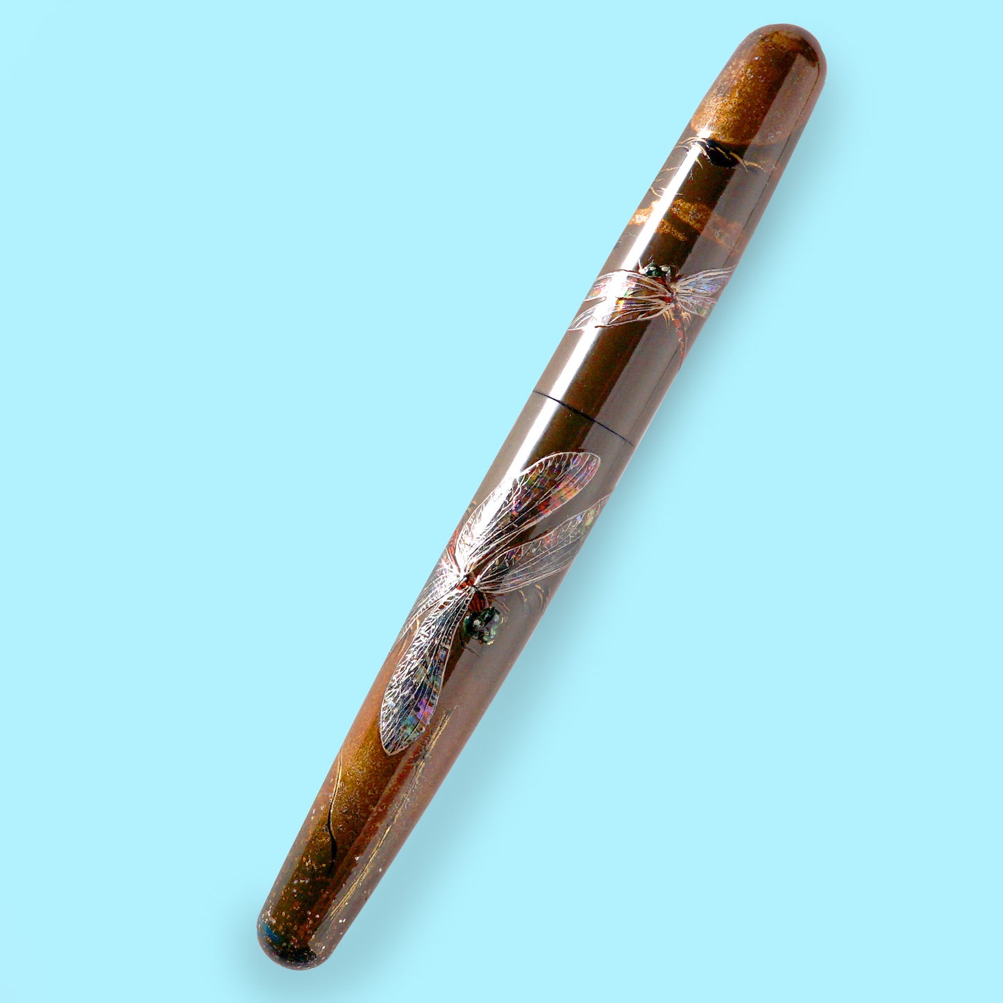 seY 蒔絵 makie fountain pen / Raden-wing dragonfly