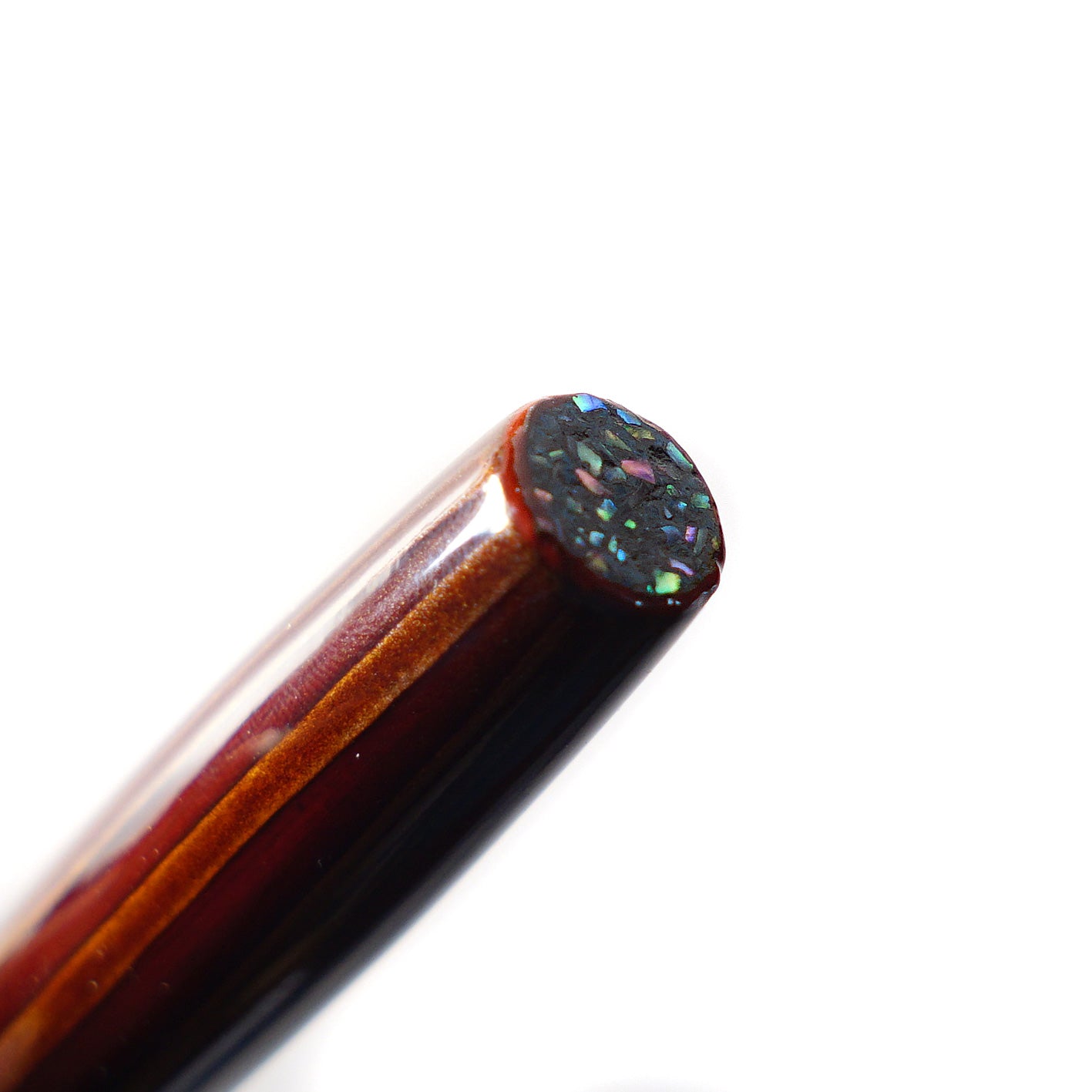 seY   溜塗  錫縞  tamenuri stripe fountain pen  万年筆 (CS005)