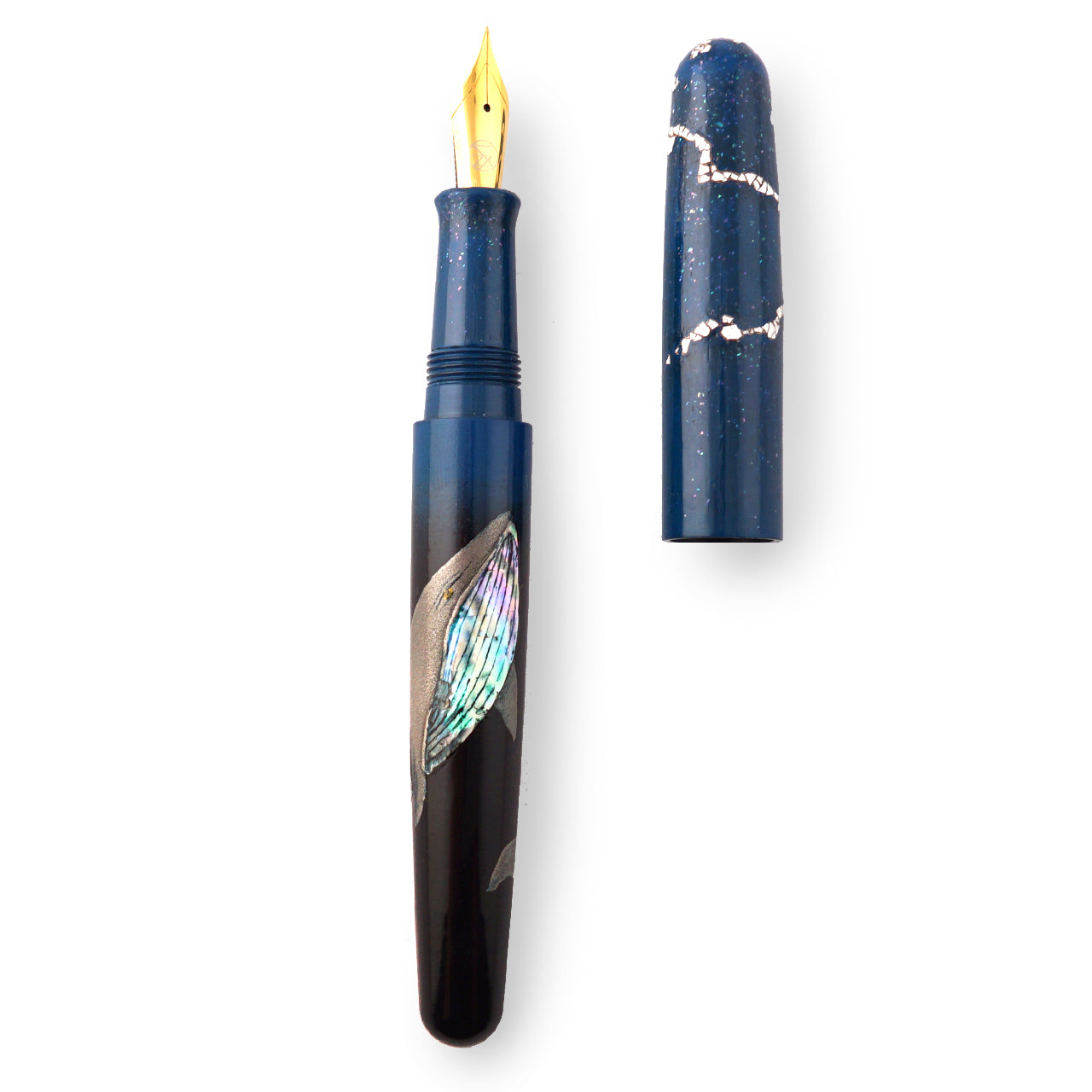 seY 蒔絵 Maki-e Fountain Pen / Kujira (M28)