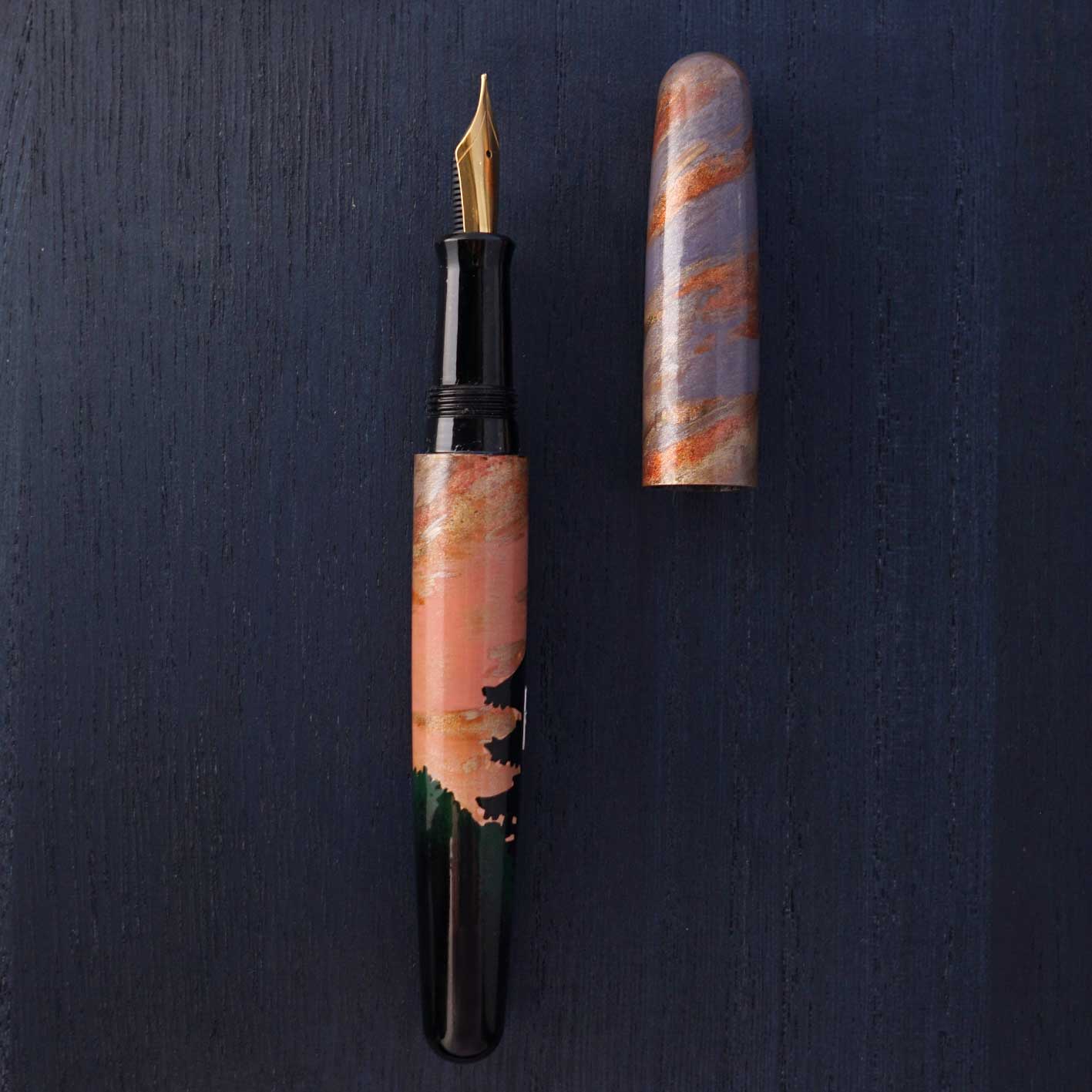 seY   蒔絵  makie  fountain pen  / Dawn in Kyoto /　（M011）