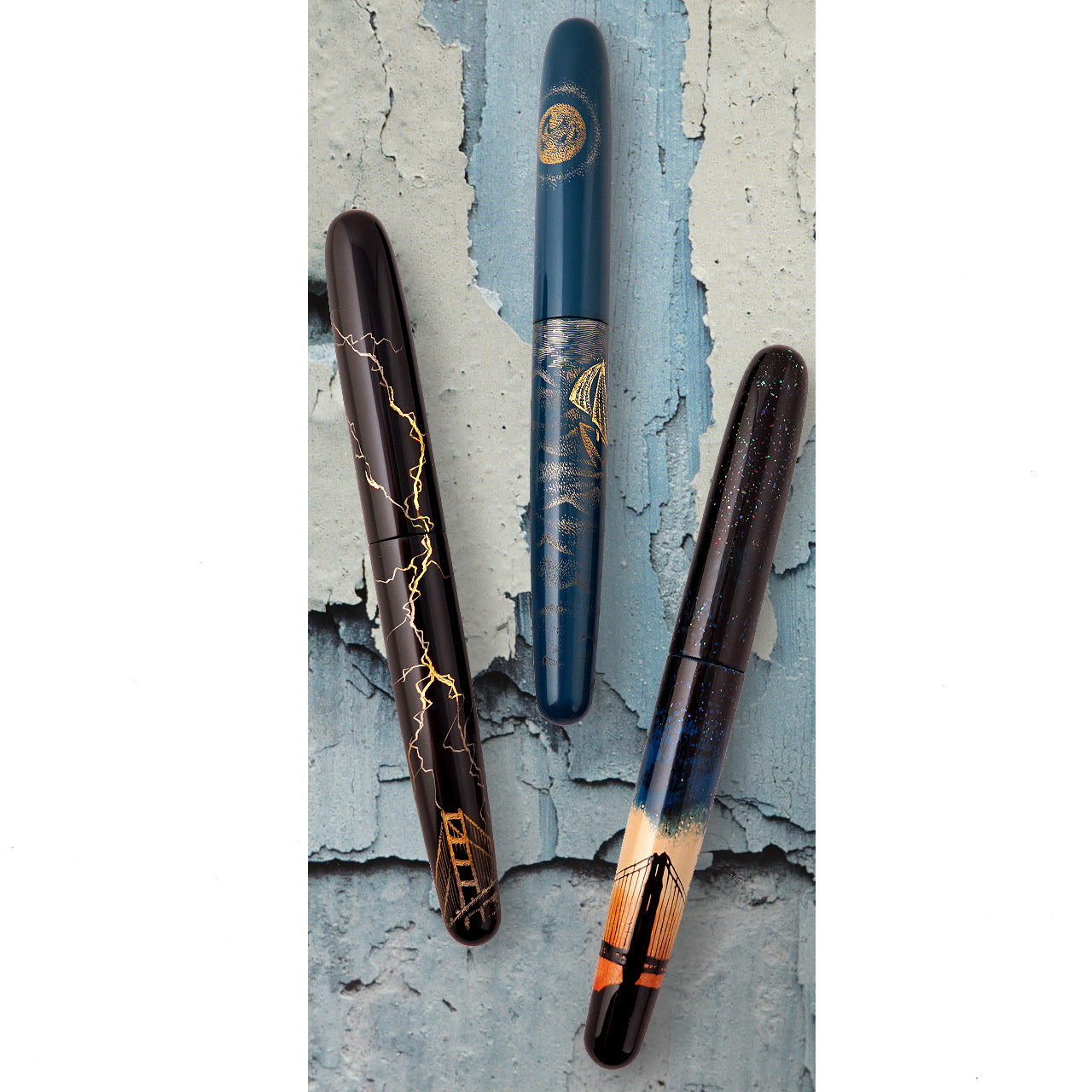 津軽塗り 螺鈿散らし　万年筆　seY pen seY fountain pen – seY fountain pen