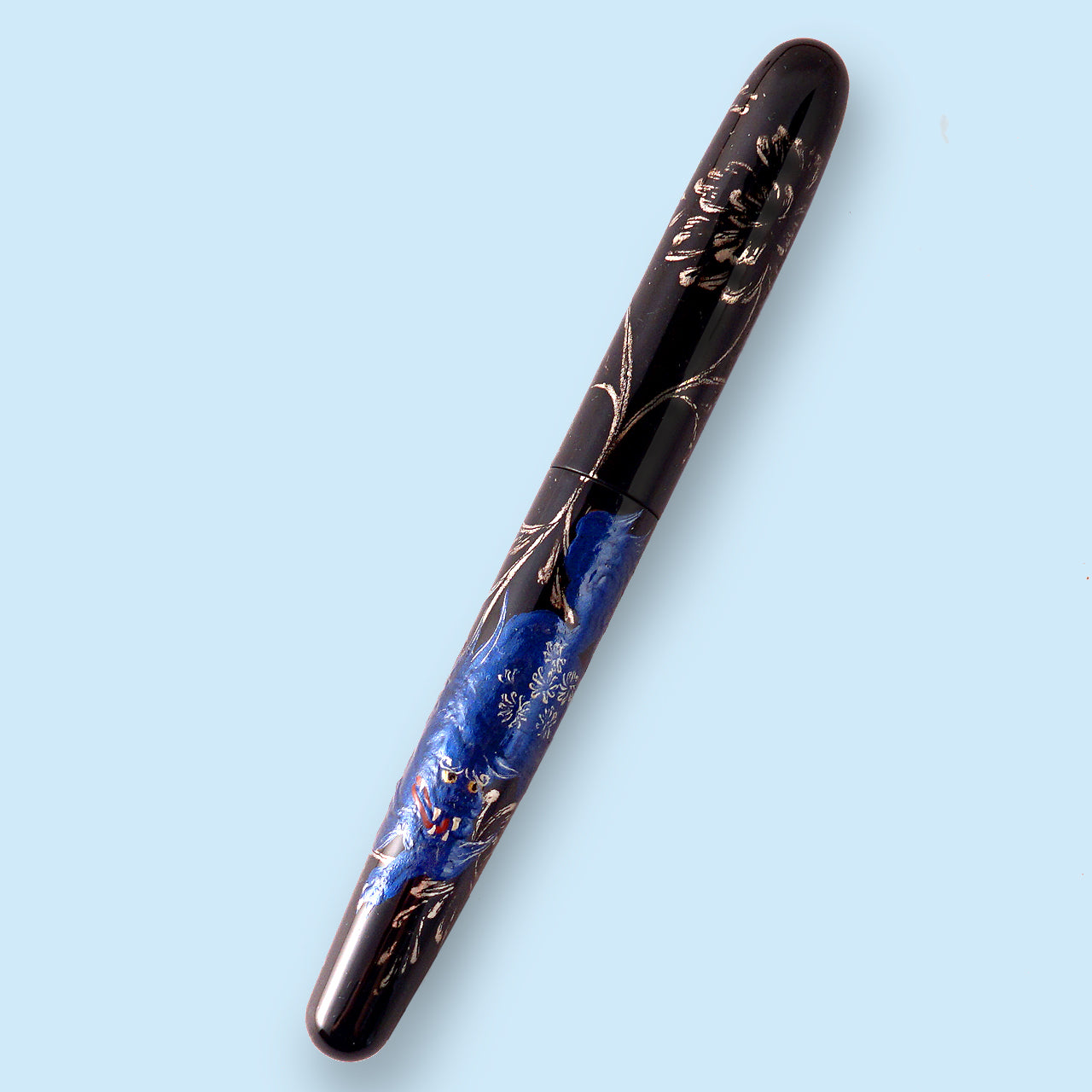 seY 蒔絵 Maki-e Fountain Pen / The Blue Shishi (M21)